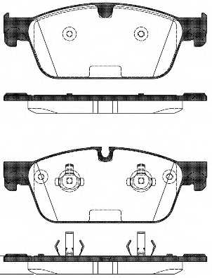 Колодки тормозные дисковые передний для MERCEDES GL(X166), M(W166) <b>REMSA 1511.00 / PCA151100</b> - изображение