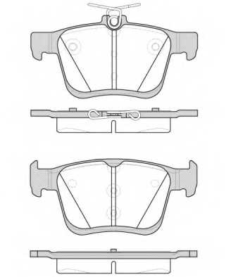 Колодки тормозные дисковые задний для AUDI A3(8P7,8V1,8V7,8VA,8VS), TT(FV3) / VW GOLF SPORTSVAN(AM1), GOLF(5G1,BA5,BE1) <b>REMSA 1516.00 / PCA151600</b> - изображение