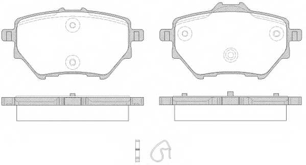 Колодки тормозные дисковые задний для CITROEN C4 / PEUGEOT 308 <b>REMSA 1562.00 / PCA156200</b> - изображение
