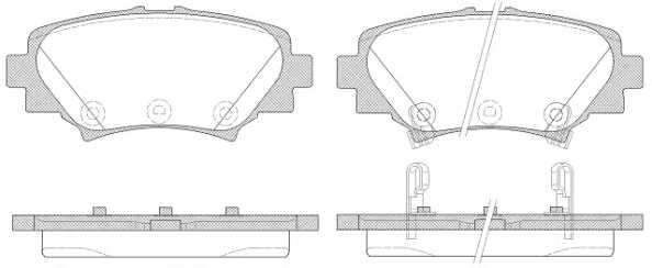Колодки тормозные дисковые задний для MAZDA 3(BM) <b>REMSA 1570.02 / PCA157002</b> - изображение Колодки тормозные дисковые задний для MAZDA 3(BM) <b>REMSA 1570.02 / PCA157002</b> - изображение