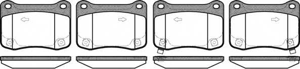 Колодки тормозные дисковые задний для LEXUS IS(ALE2#,GSE2#,USE2#) <b>ROADHOUSE 21353.02 / PSX2135302</b> - изображение