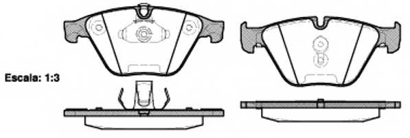 Колодки тормозные дисковые передний для BMW 5(F07,F10,F11,F18) <b>ROADHOUSE 2857.20 / PSX285720</b> - изображение