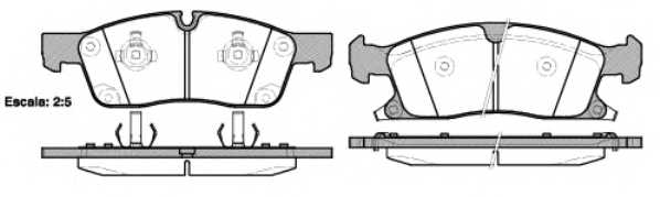 Колодки тормозные дисковые передний для JEEP GRAND CHEROKEE(WH,WK,WK2) <b>ROADHOUSE 21430.02 / PSX2143002</b> - изображение