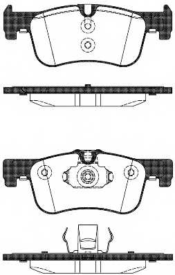 Колодки тормозные дисковые передний для BMW 1(F20,F21), 2(F22,F87) <b>ROADHOUSE 21478.10 / PSX2147810</b> - изображение