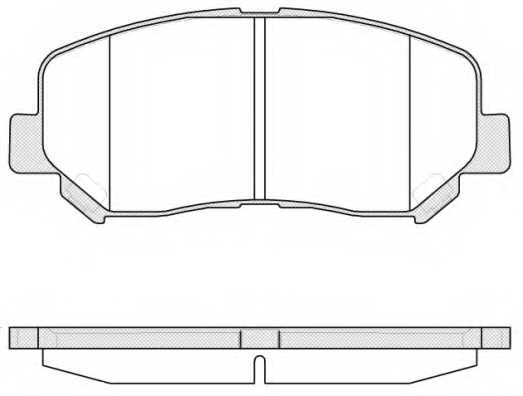 Колодки тормозные дисковые передний для MAZDA CX-5(GH,KE) <b>ROADHOUSE 21513.02 / PSX2151302</b> - изображение