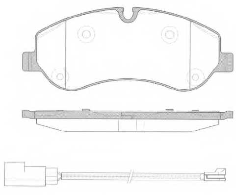 Колодки тормозные дисковые передний для FORD TOURNEO CUSTOM, TRANSIT CUSTOM <b>ROADHOUSE 21520.02 / PSX2152002</b> - изображен Колодки тормозные дисковые передний для FORD TOURNEO CUSTOM, TRANSIT CUSTOM <b>ROADHOUSE 21520.02 / PSX2152002</b> - изображение