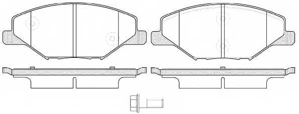 Колодки тормозные дисковые передний для SKODA FABIA / VW POLO <b>ROADHOUSE 21553.00 / PSX2155300</b> - изображение