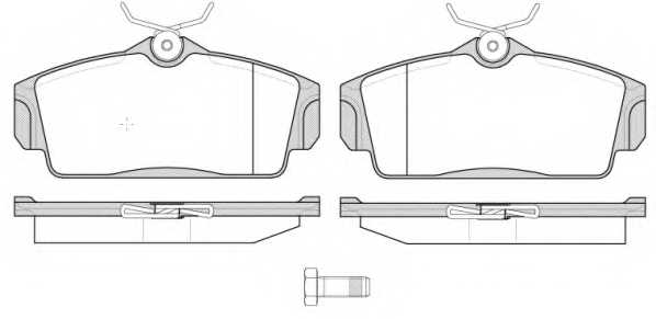 Колодки тормозные дисковые передний для NISSAN ALMERA(N16), PRIMERA(P11,WP11) <b>ROADHOUSE 2704.10 / PSX270410</b> - изображение