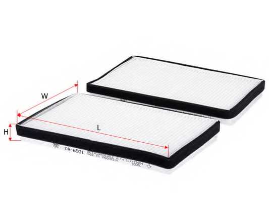 Фильтр салонный SAKURA Automotive CA-6501 - изображение