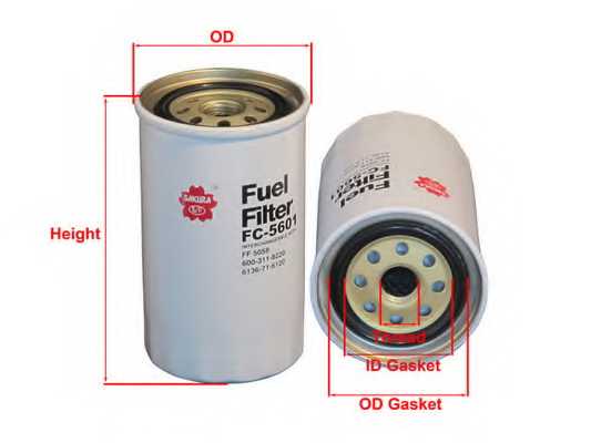 Фильтр топливный SAKURA Automotive FC-5601 - изображение