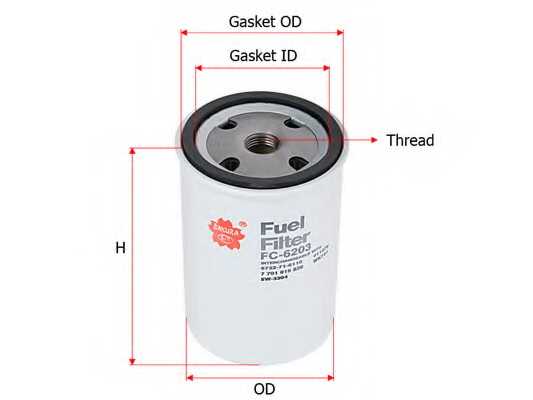 Фильтр топливный SAKURA Automotive FC-6203 - изображение