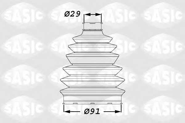 Комплект пылника приводного вала SASIC 1900007 - изображение Комплект пылника приводного вала SASIC 1900007 - изображение