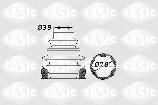 Комплект пылника приводного вала SASIC 1900012 - изображение Комплект пылника приводного вала SASIC 1900012 - изображение