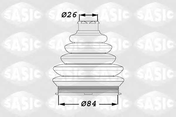 Комплект пылника приводного вала SASIC 1900016 - изображение Комплект пылника приводного вала SASIC 1900016 - изображение
