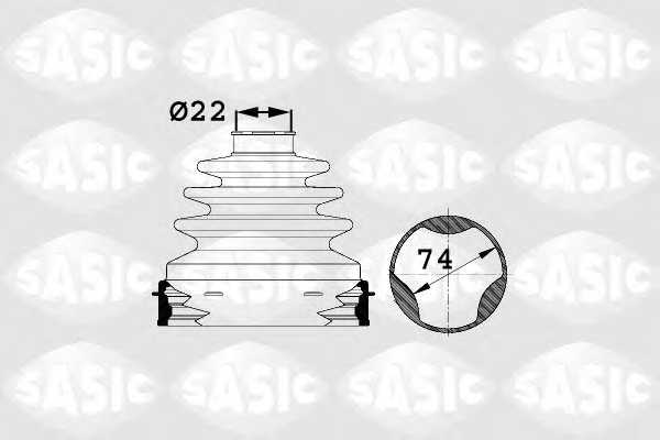 Комплект пылника приводного вала SASIC 1904005 - изображение