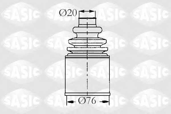 Комплект пылника приводного вала SASIC 2873483 - изображение