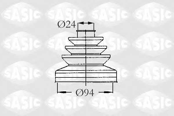 Комплект пылника приводного вала SASIC 2873493 - изображение Комплект пылника приводного вала SASIC 2873493 - изображение