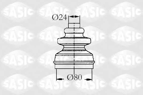 Комплект пылника приводного вала SASIC 2873793 - изображение