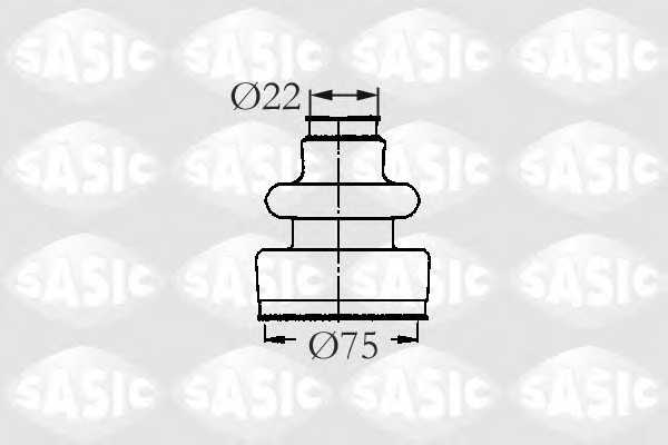 Комплект пылника приводного вала SASIC 2933593 - изображение