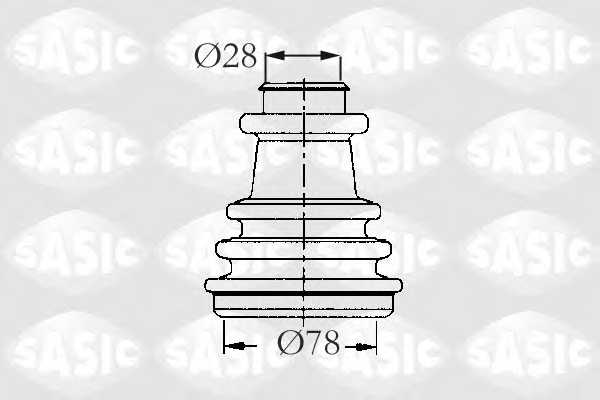 Комплект пылника приводного вала SASIC 2933733 - изображение