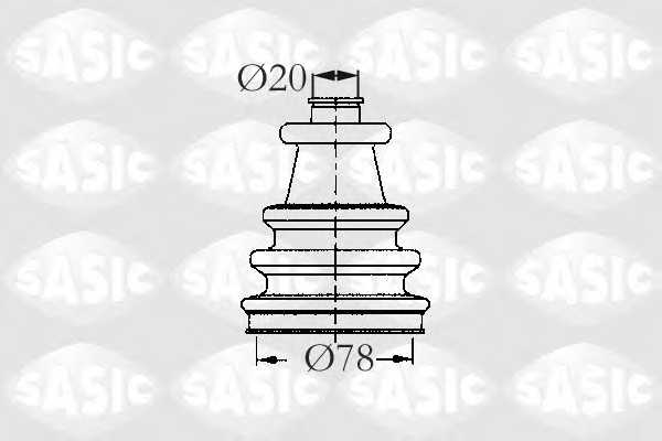 Комплект пылника приводного вала SASIC 2933743 - изображение Комплект пылника приводного вала SASIC 2933743 - изображение