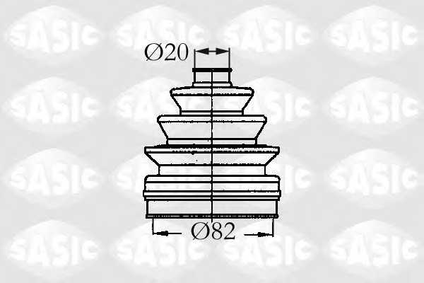 Комплект пылника приводного вала SASIC 2933833 - изображение