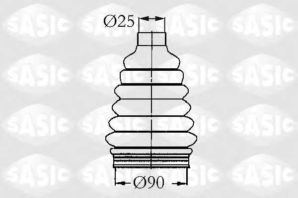 Комплект пылника приводного вала SASIC 2933963 - изображение Комплект пылника приводного вала SASIC 2933963 - изображение