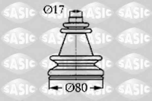 Комплект пылника приводного вала SASIC 4003406 - изображение