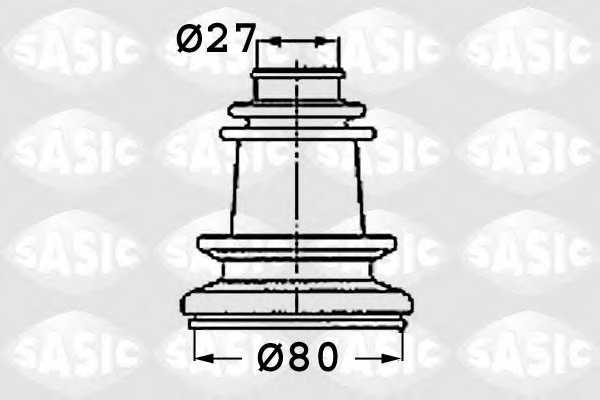 Комплект пылника приводного вала SASIC 4003409 - изображение