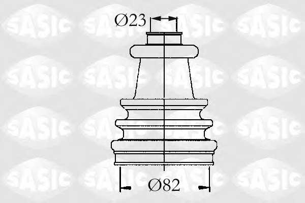 Комплект пылника приводного вала SASIC 4003420 - изображение