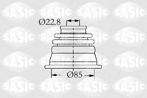 Комплект пылника приводного вала SASIC 4003427 - изображение Комплект пылника приводного вала SASIC 4003427 - изображение