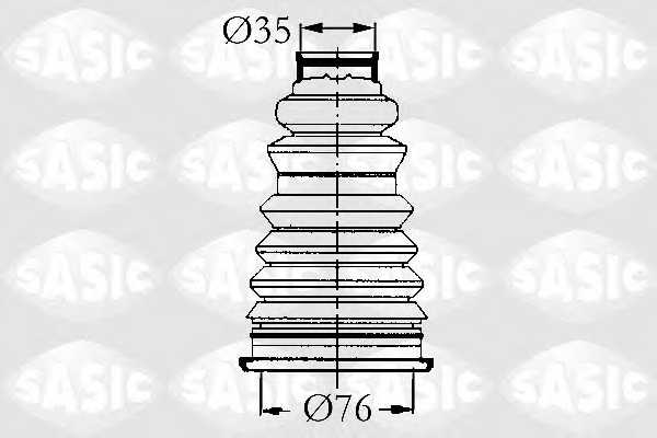 Комплект пылника приводного вала SASIC 4003434 - изображение