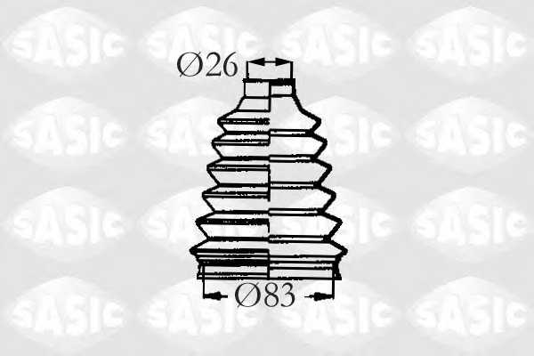 Комплект пылника приводного вала SASIC 4003460 - изображение