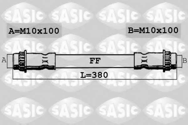 Тормозной шланг SASIC 6600041 - изображение Тормозной шланг SASIC 6600041 - изображение