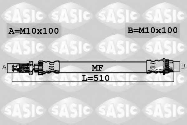 Тормозной шланг SASIC 6600043 - изображение
