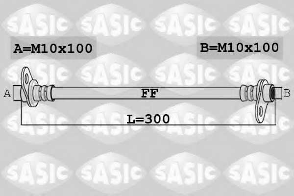 Тормозной шланг SASIC 6600061 - изображение Тормозной шланг SASIC 6600061 - изображение