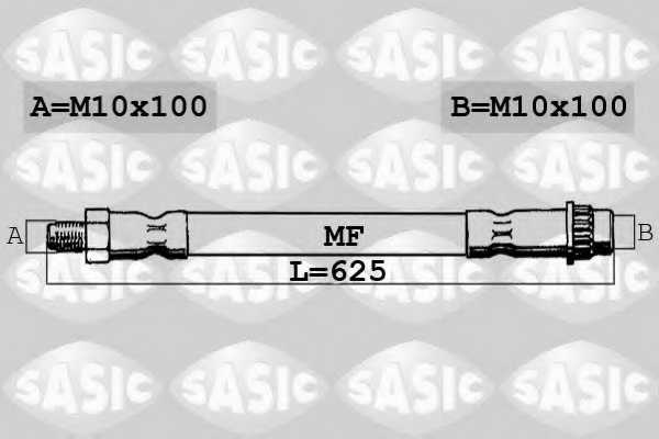 Тормозной шланг SASIC 6604023 - изображение Тормозной шланг SASIC 6604023 - изображение