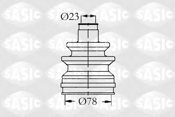 Комплект пылника приводного вала SASIC 9004502 - изображение