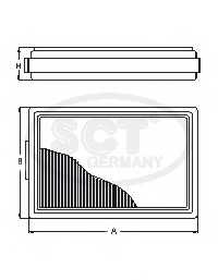 Фильтр салонный SCT Germany SA 1105 - изображение 2