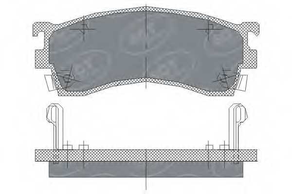 Колодки торм FR MAZDA 626 92- <b>SCT GERMANY SP125</b> - изображение