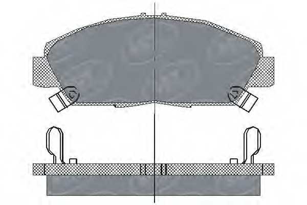 Колодки торм FR HONDA ACCORD 93- <b>SCT GERMANY SP203</b> - изображение