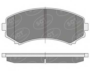 Колодки торм FR MITSUBISHI PAJERO 00- <b>SCT GERMANY SP344</b> - изображение