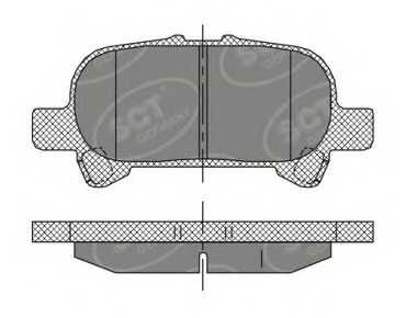 Колодки торм RR TOYOTA AVALON/SOLARA <b>SCT GERMANY SP401</b> - изображение