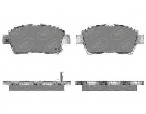 Колодки торм TOYOTA Yaris I / Yaris Verso 1.3-2005 <b>SCT GERMANY SP656</b> - изображение