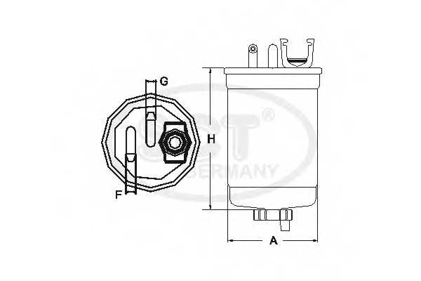 Фильтр топливный SCT Germany ST 6080 - изображение 2