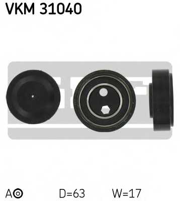 Натяжной ролик поликлинового ременя SKF VKM 31040 - изображение Натяжной ролик поликлинового ременя SKF VKM 31040 - изображение