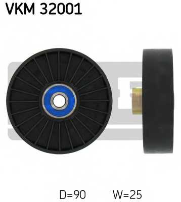 Паразитный / ведущий ролик поликлинового ременя SKF VKM 32001 - изображение