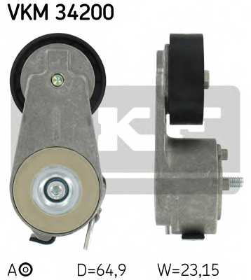 Натяжной ролик поликлинового ременя SKF VKM 34200 - изображение