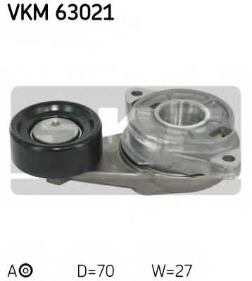 Натяжной ролик поликлинового ременя SKF VKM 63021 - изображение