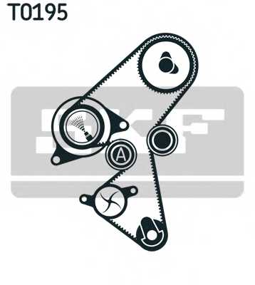 Комплект зубчатого ремня + водяной насос <b>SKF VKMC03140</b> - изображение 1
